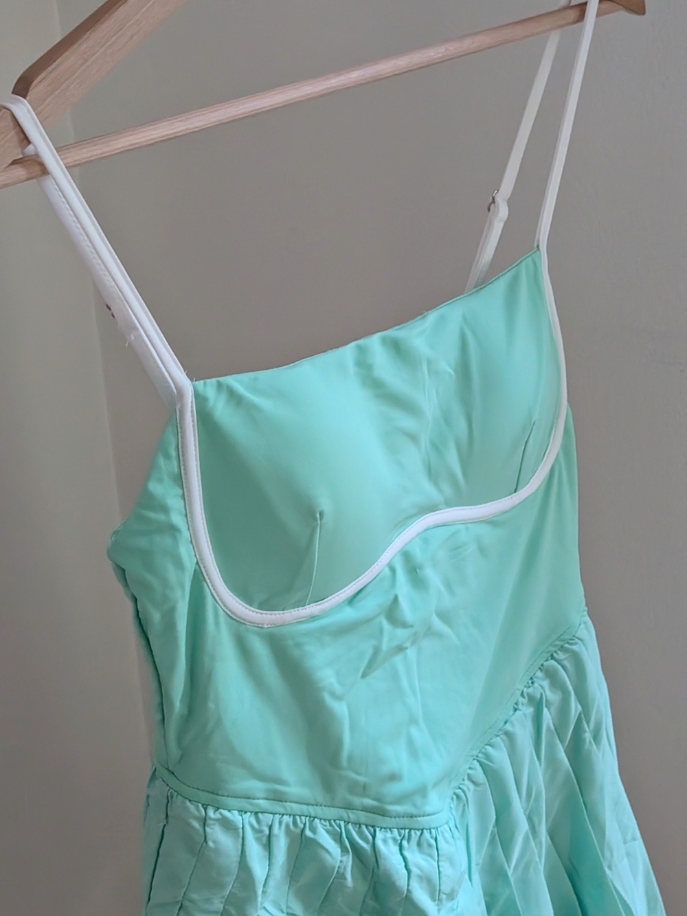 Altar'd State Mint Green Pleated Mini Dress - Picture 6 of 12